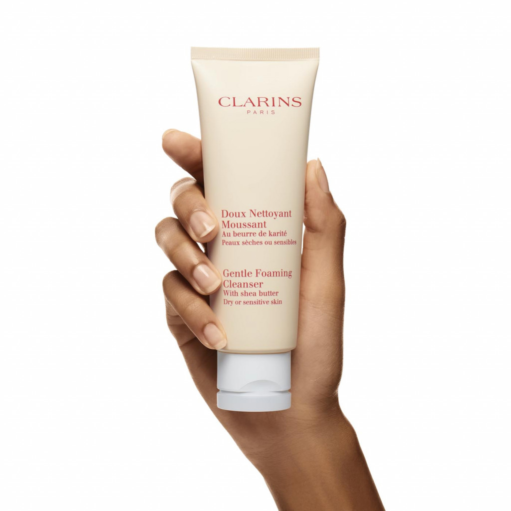 Clarins Gentle Foaming Cleanser with Shea Butter - Dry or Sensitive Skin 125 ml