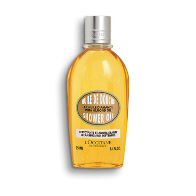 loccitane almond cleansing & softening shower oil 250ml